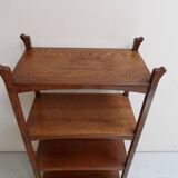 Art Nouveau Jugendstil oak open bookcase  etagere