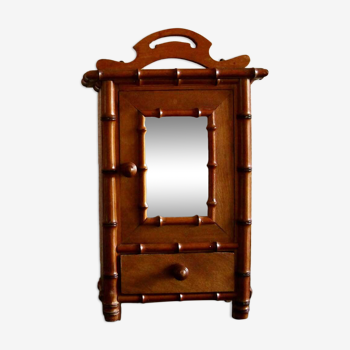 Armoire de poupée Bambou