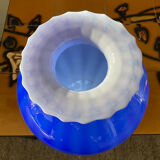 Large Murano glass spherical vase in two-tone glass paste