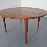 Danish Solid Teak Coffee Table from A/S Mikael Laursen, 1960s