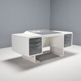 Rare Fiberglass Directors Desk by Ernest Igl for Wilhelm Werndl, 1970s