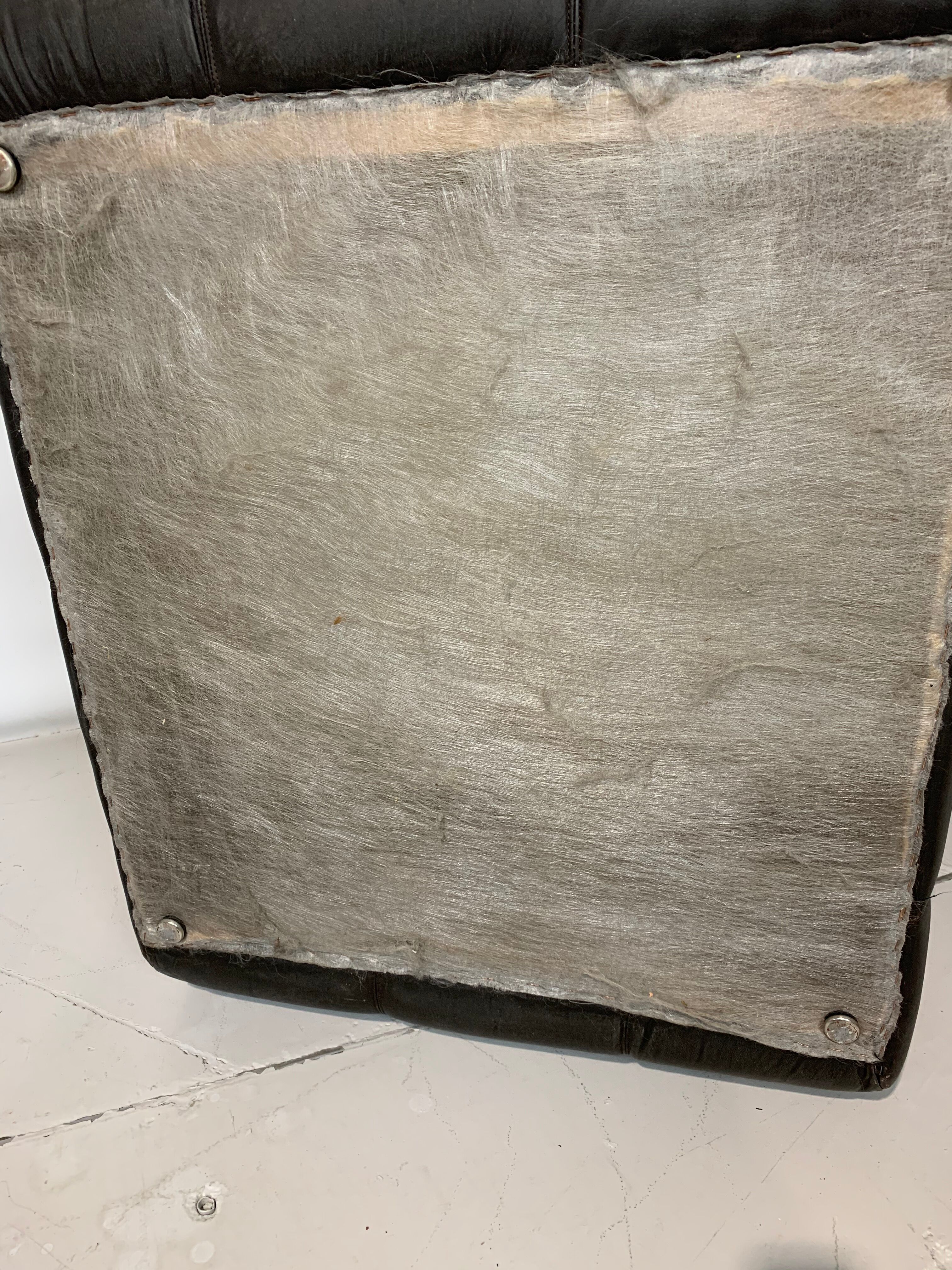 Brown leather heater