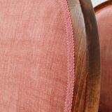 Set of 6 medallion dining chairs, Indian pink