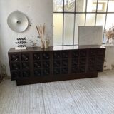 Brutalist sideboard attributed to De Coene 70s