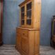 Two-body antique buffet in solid pine – glazed dresser – country style