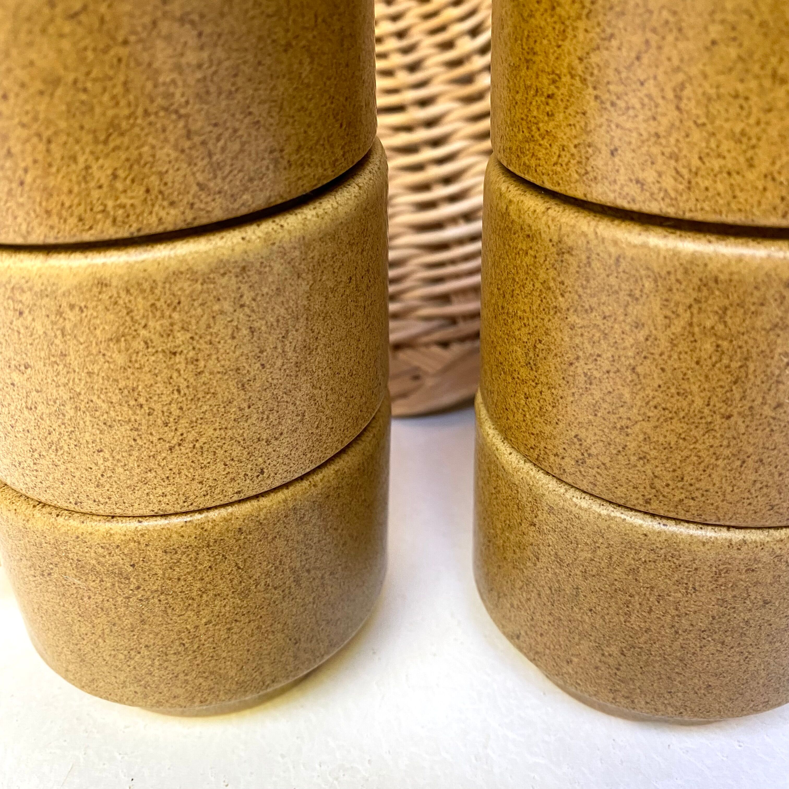 Vintage stoneware coffee cups