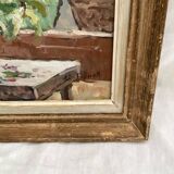 Signed painting Oil on canvas dimensions: height - 48 cm - width - 56 cm -