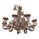 lustre en fer forgé XVIIIème XIXème aux armoiries