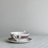 Myott Rialto Ironstone English porcelain two-handled cup.