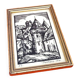 Golden wood frame Barbara Biss Original print