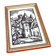 Golden wood frame Barbara Biss Original print