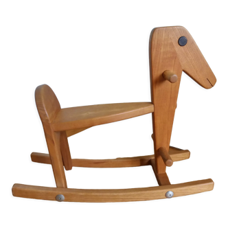 Wooden rocking horse