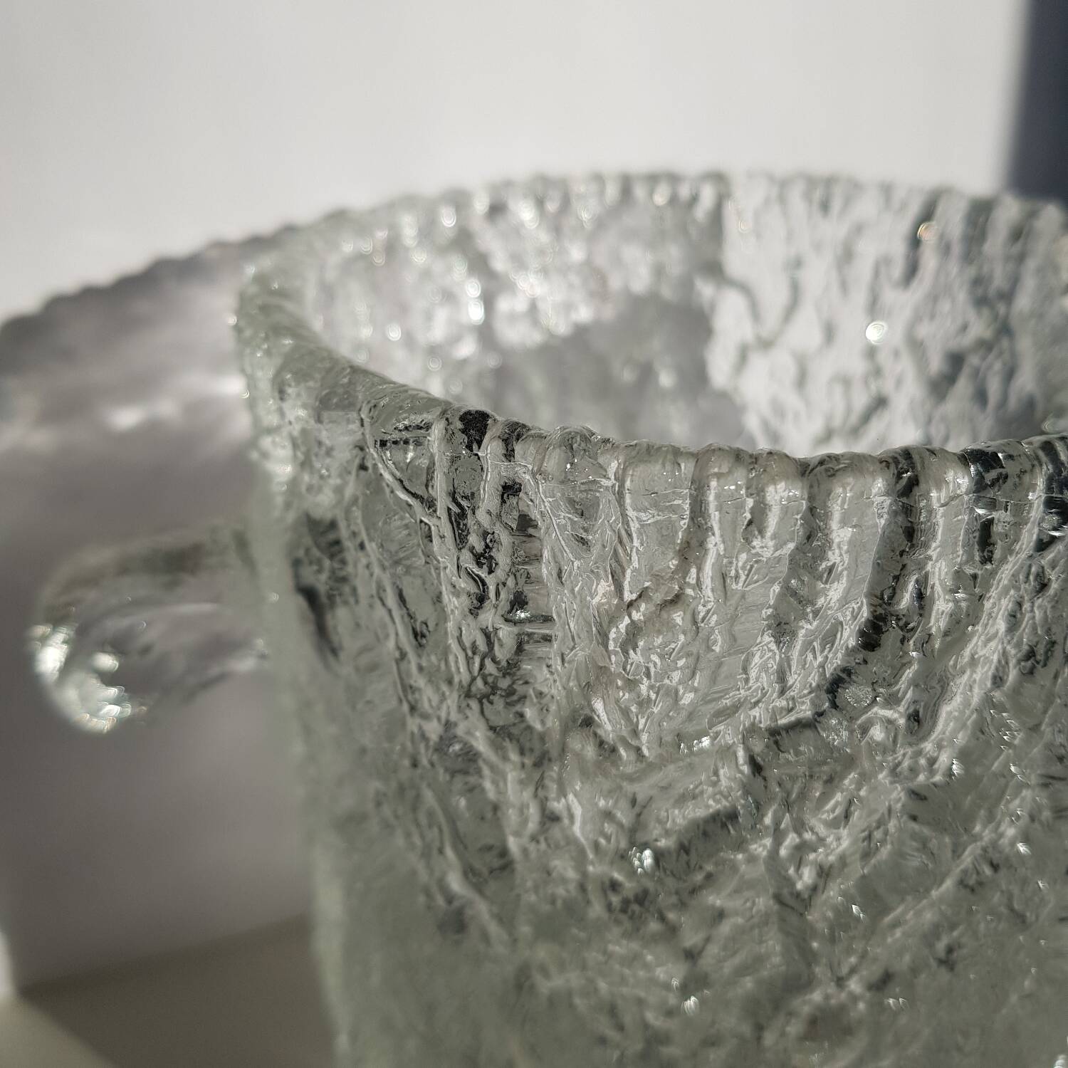 Eau à glace en verre du milieu du siècle