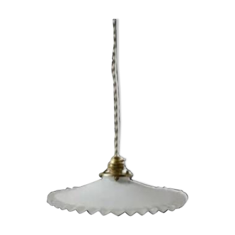 Pendant in serrated opaline early 20th century