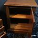 Pair of desk cabinets, mahogany filing boxes in English style.