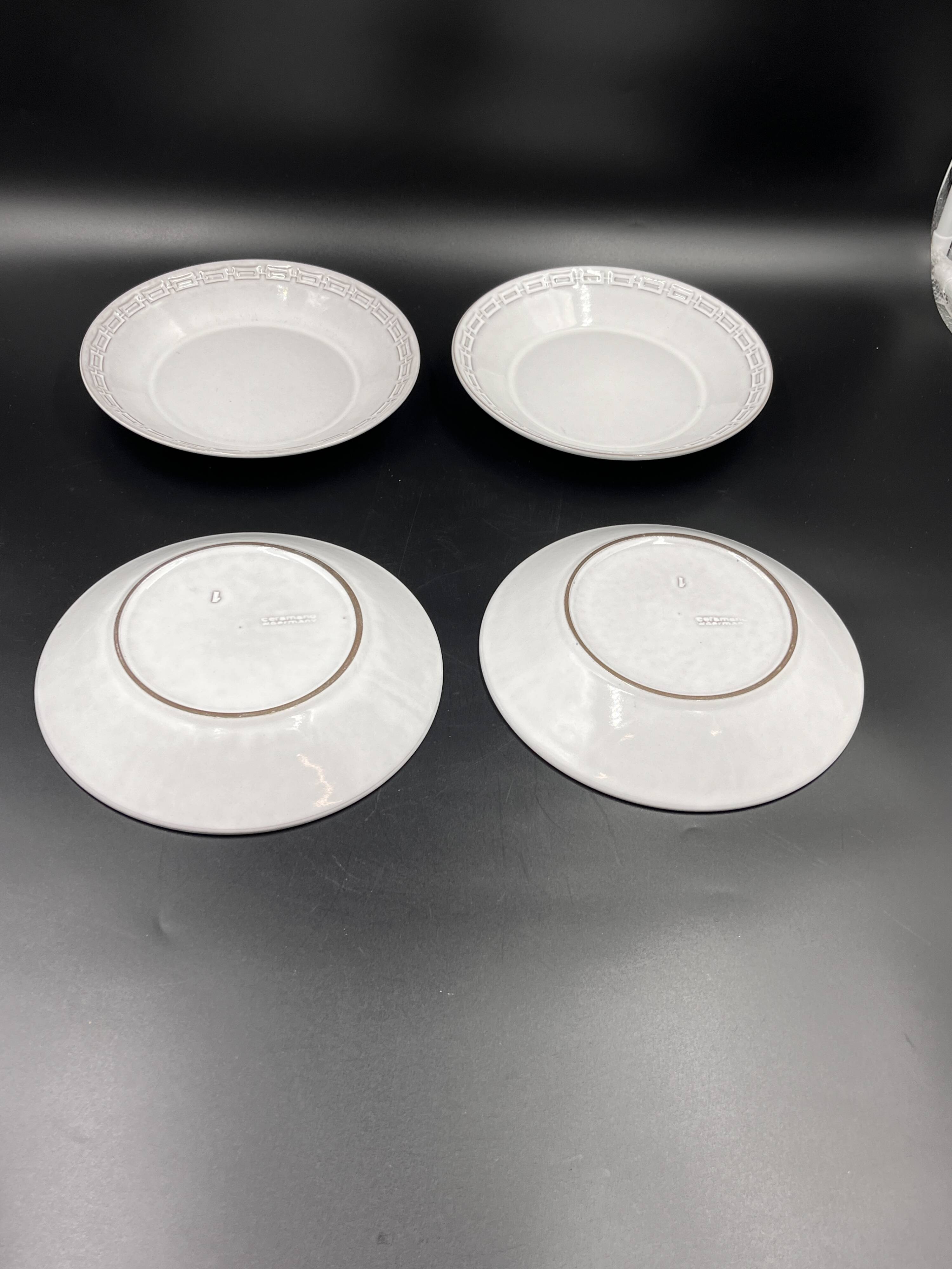 Set of 4 Céramano soup plates, model: Epsilon