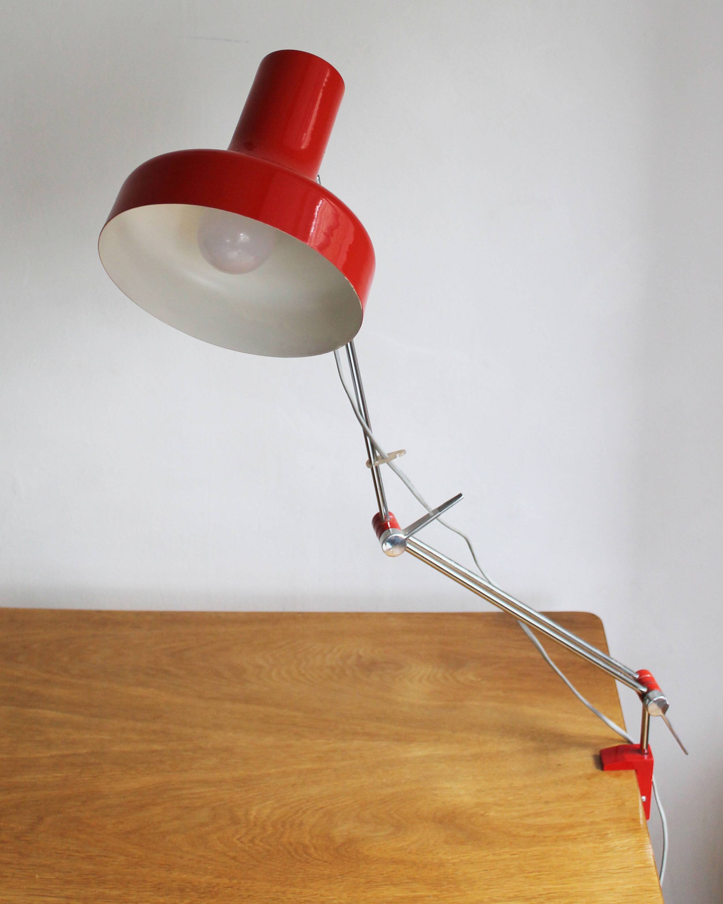 1960's Architects desk lamp by Josef Hurka for Napako
