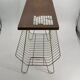 Vintage teak and metal Mid Century magazine rack