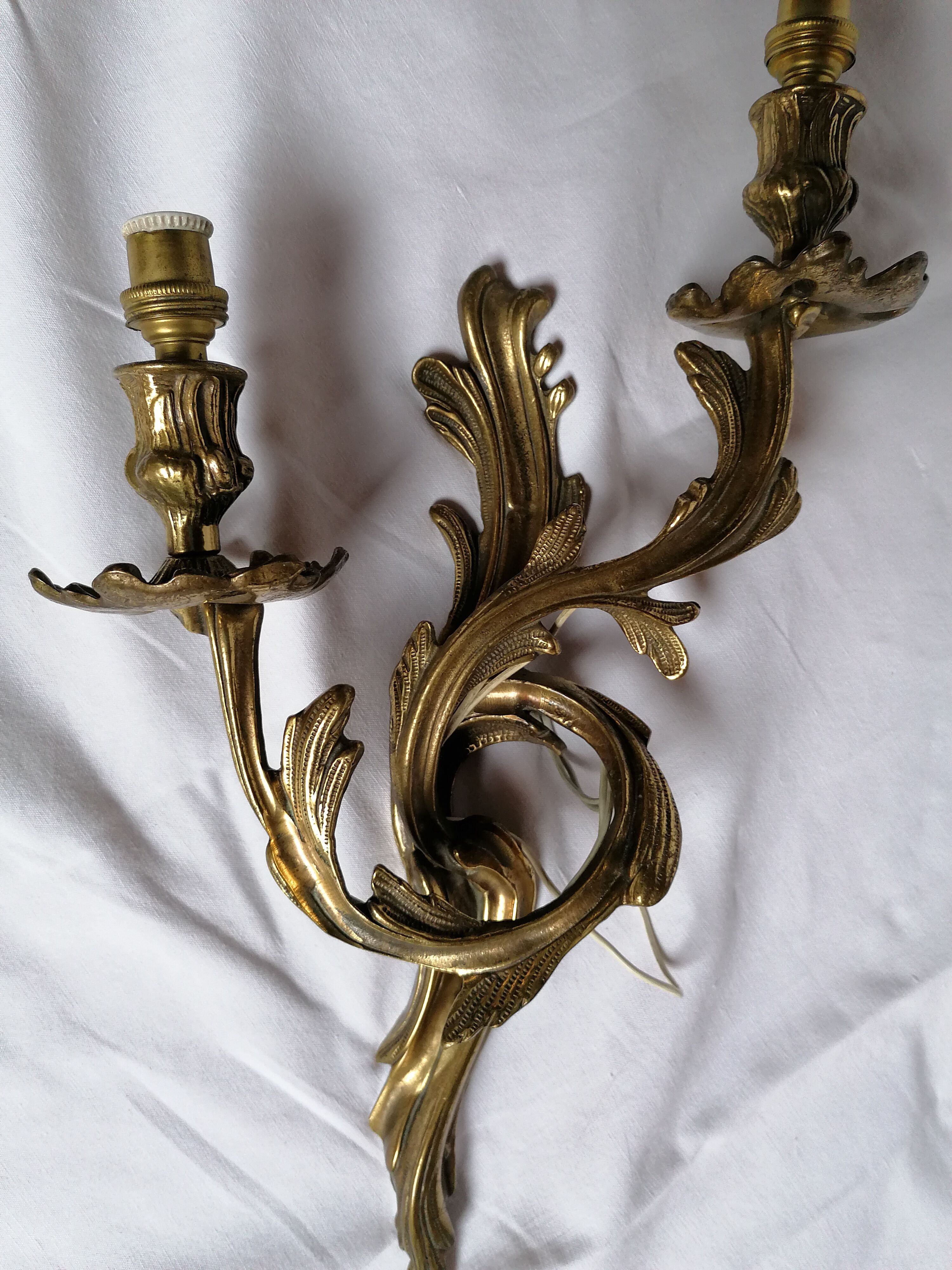 Wall light bronze style Louis XV