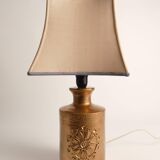 Gold Glazed Ceramic Table Lamp by Bitossi for Bergboms, 1970's