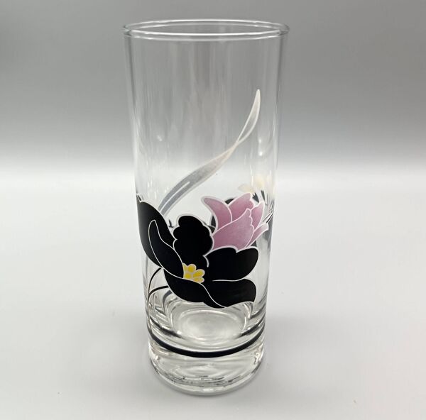 8 VERRES Luminarc modèle anaïs rose noire vintage longdrink