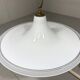 Large white glass hanging lamp by Vistosi, Italy