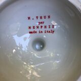 Full coffee service red and white first edition, Matteo Thun memphis 1981