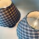 Pair of turned wooden bedside lamps