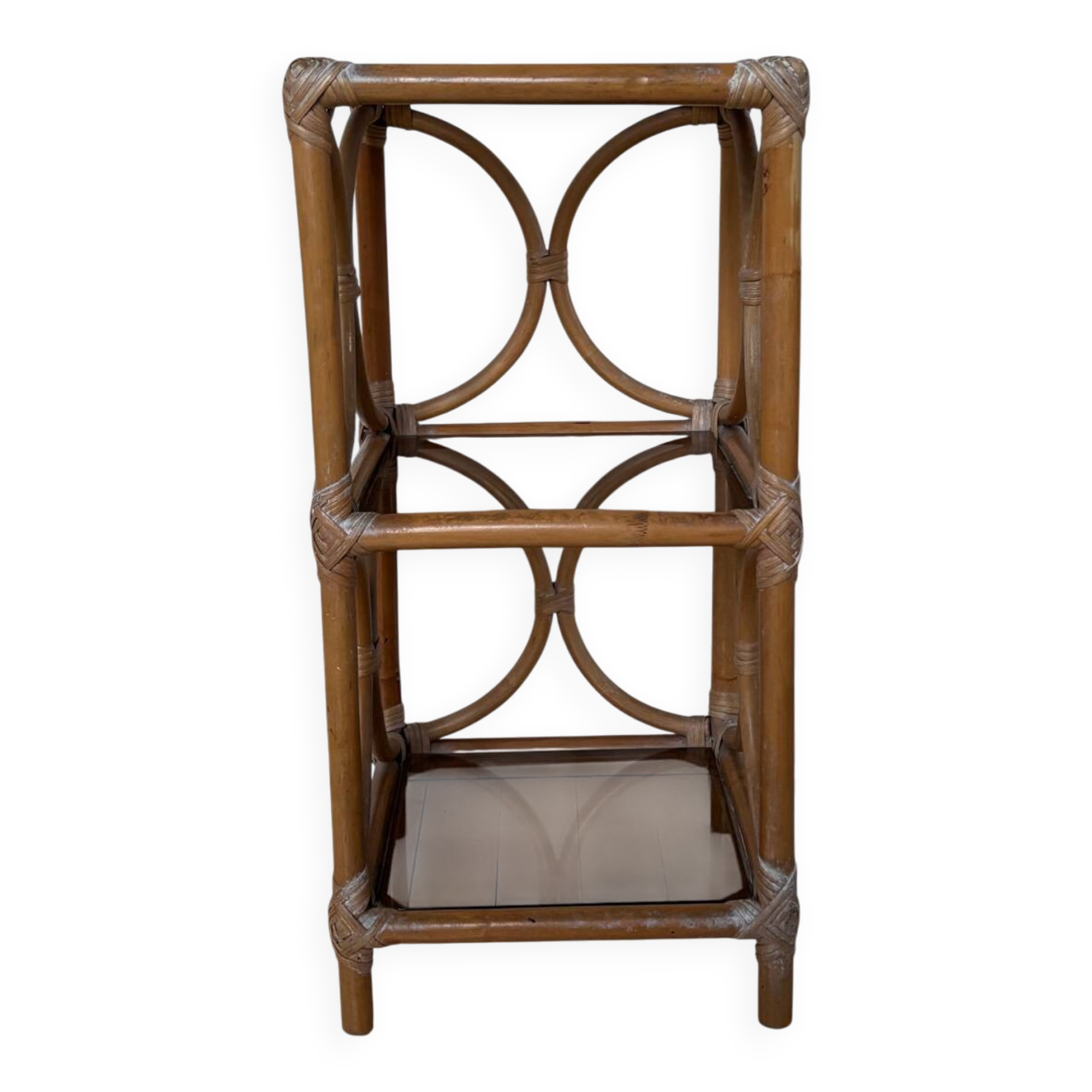 Rattan shelf