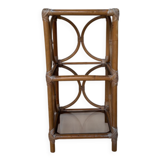 Rattan shelf