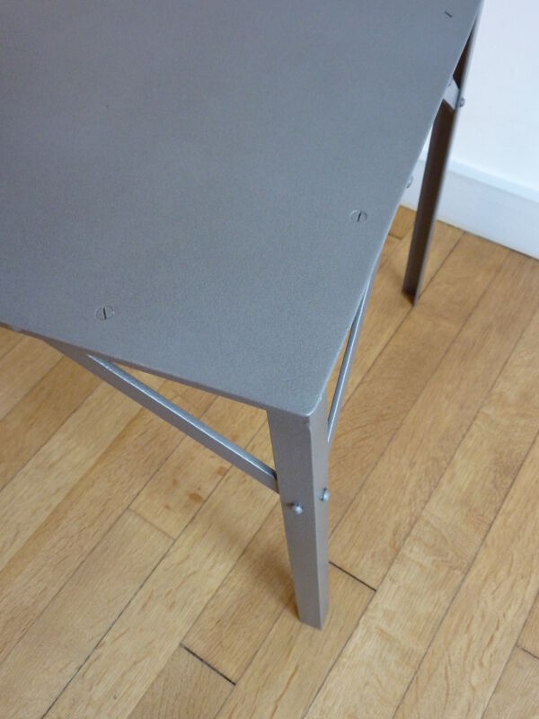 All metal coffee table