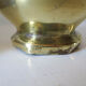 Lot of two brass soliflore vases