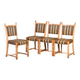 Vintage Oak Chairs, Denmark, 1960s, Set of 4