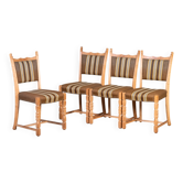 Chaises Vintage en Chêne, Danemark, 1960s, Set de 4