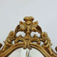 Baroque style mirror in gilded resin 60s 70s