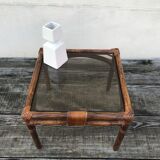 Vintage bamboo coffee table 1970