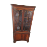 Encoignure vitrine en acajou