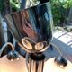 Lustre italien en opaline et plexiglas 70’s