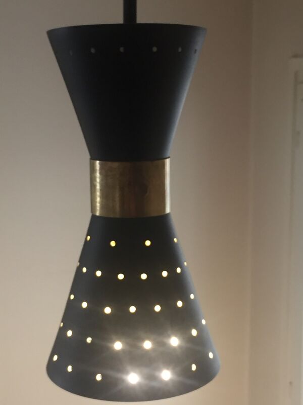 Plafonnier dans le style des créations italiennes des années 50