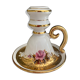 Vintage fine gold Spyropoulos candle holder