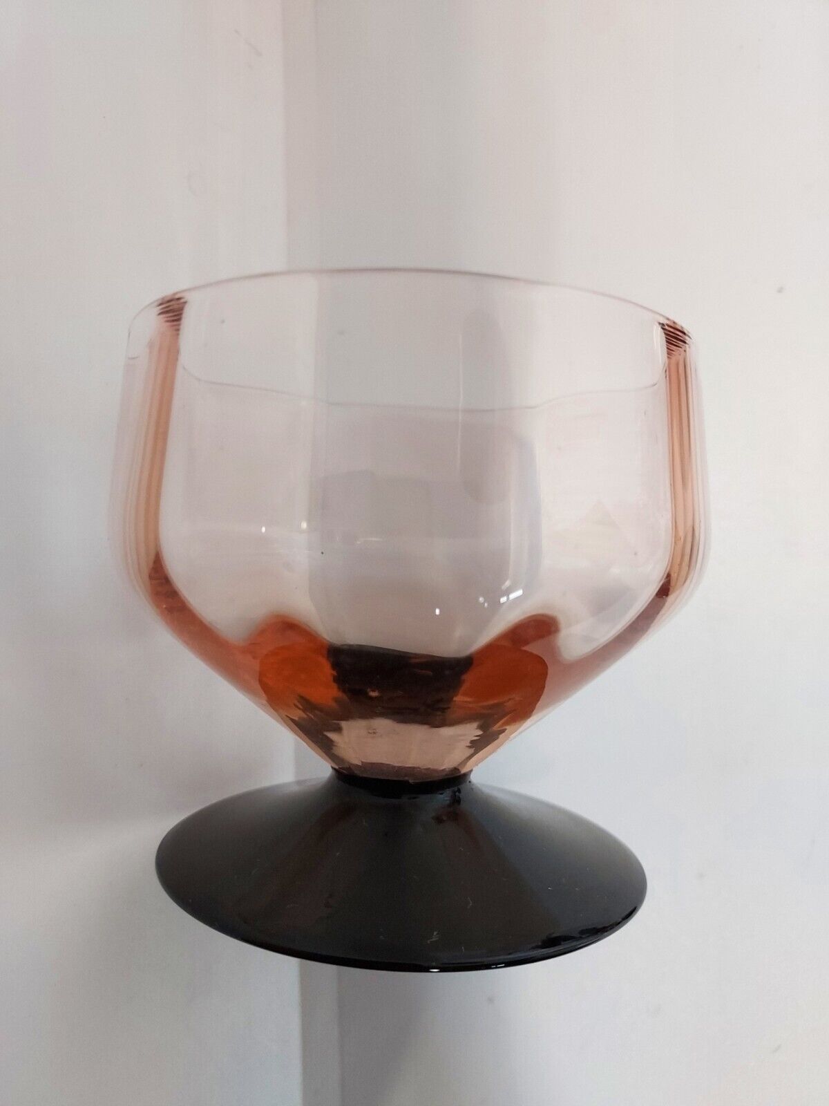 Champagne glasses in colored glass