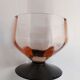 Champagne glasses in colored glass