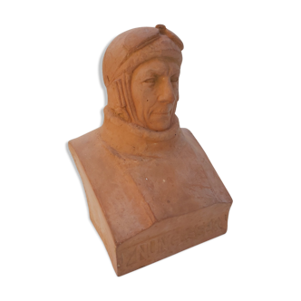 Bust Charles Nungesser terracotta gaston petit