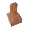 Bust Charles Nungesser terracotta gaston petit