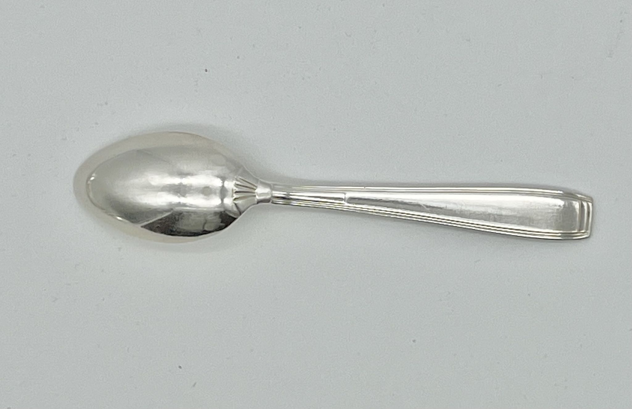 Ercuis 12 small teaspoons coffee dessert model carthage silver metal