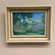 Original Oil on Canvas – “House near The Lake” by Fern I. Coppedge – Signed – Vintage & Framed – 30 × 24 cm (11.8" × 9.4")