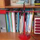 Red metal lamp design 70