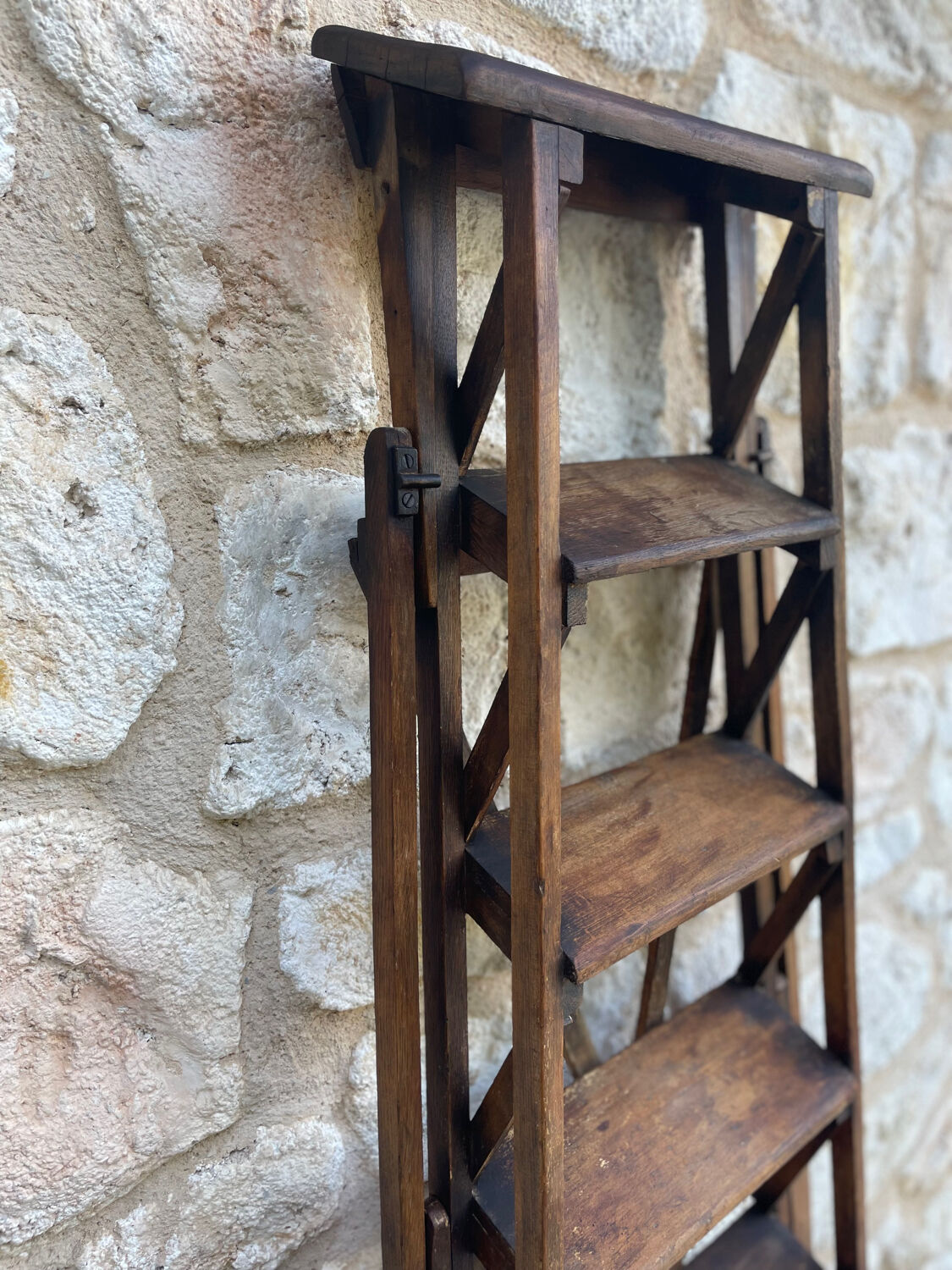 Decorative wooden ladder