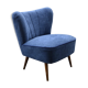 Jeans blue cocktail chair, vintage, 50