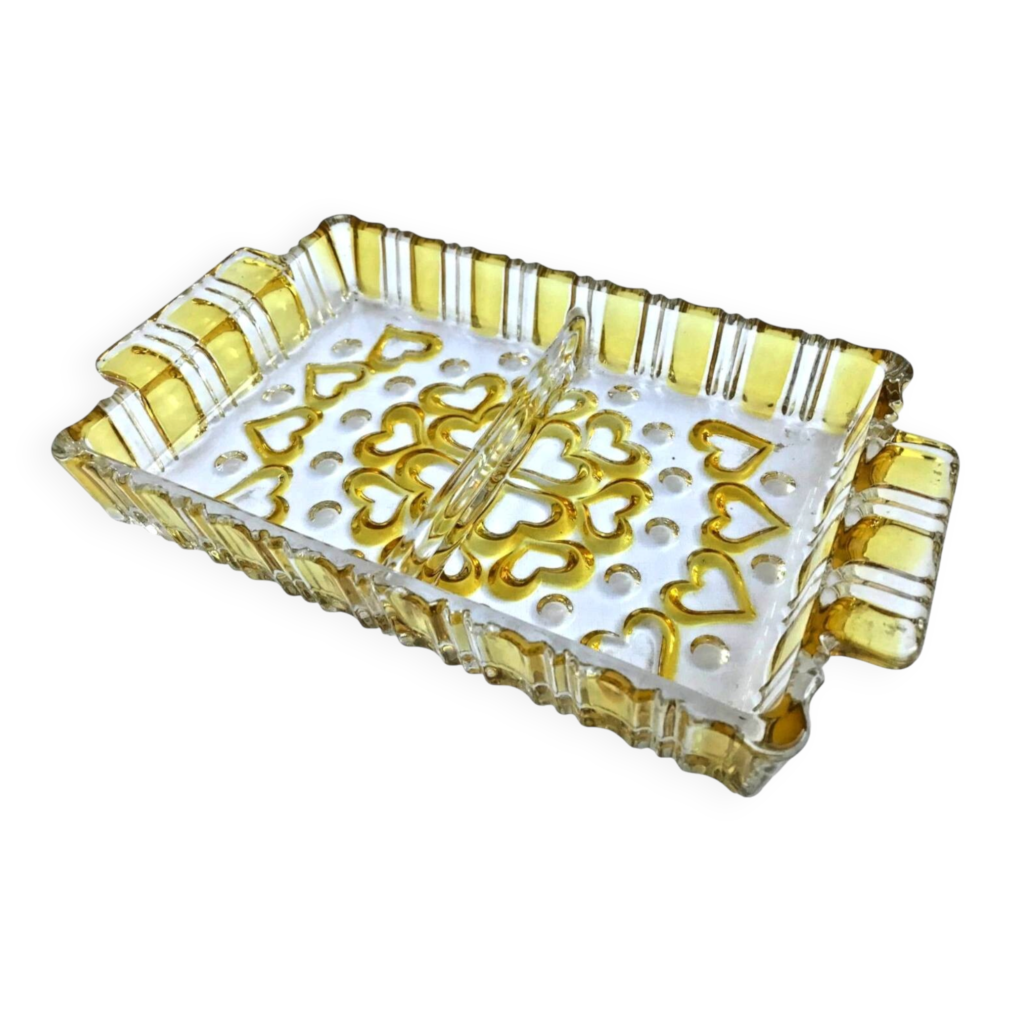 Serving plate Coloured glass